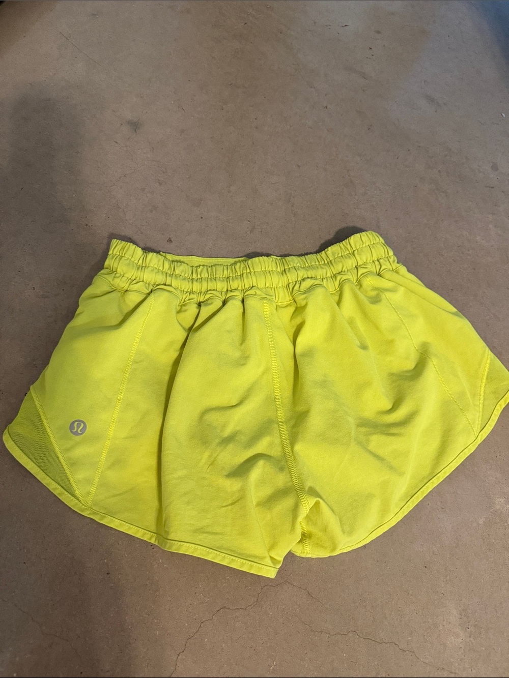 Lululemon Neon Yellow Women's Athletic Shorts